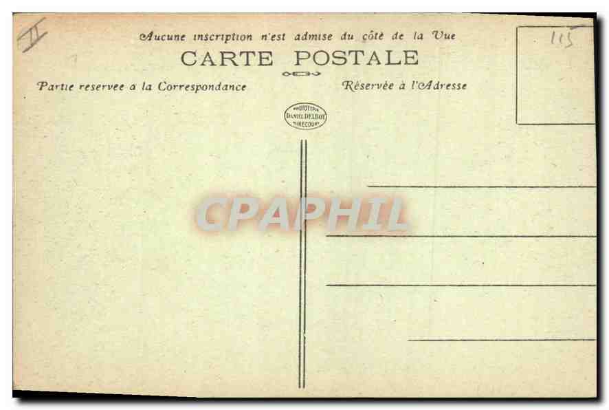 CPA TUNIS Le Palais de Justice  — Verso