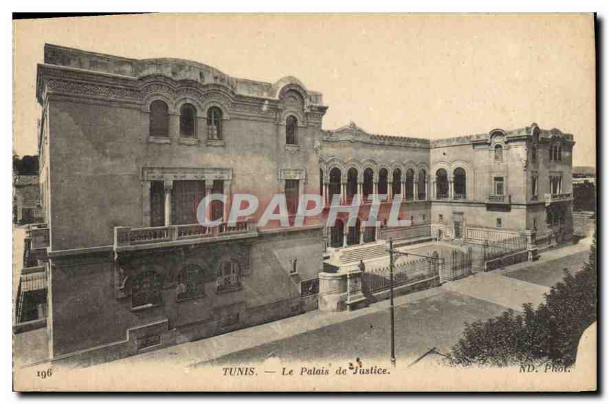 CPA TUNIS Le Palais de Justice 