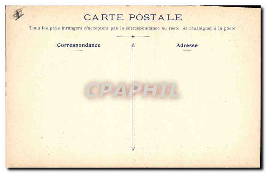 CPA TUNIS Nouveau Palais de Justice  — Rückseite