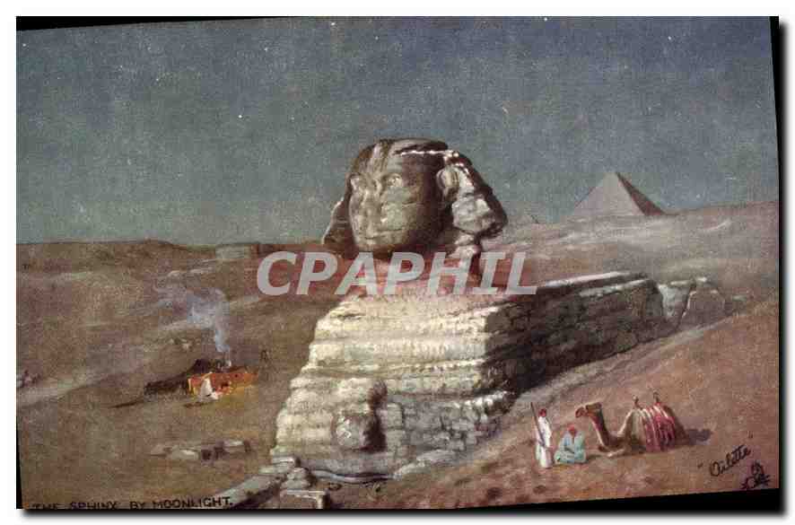 La Sphinx sous la lumière de la lune — Tuck's Post Card, série XI
