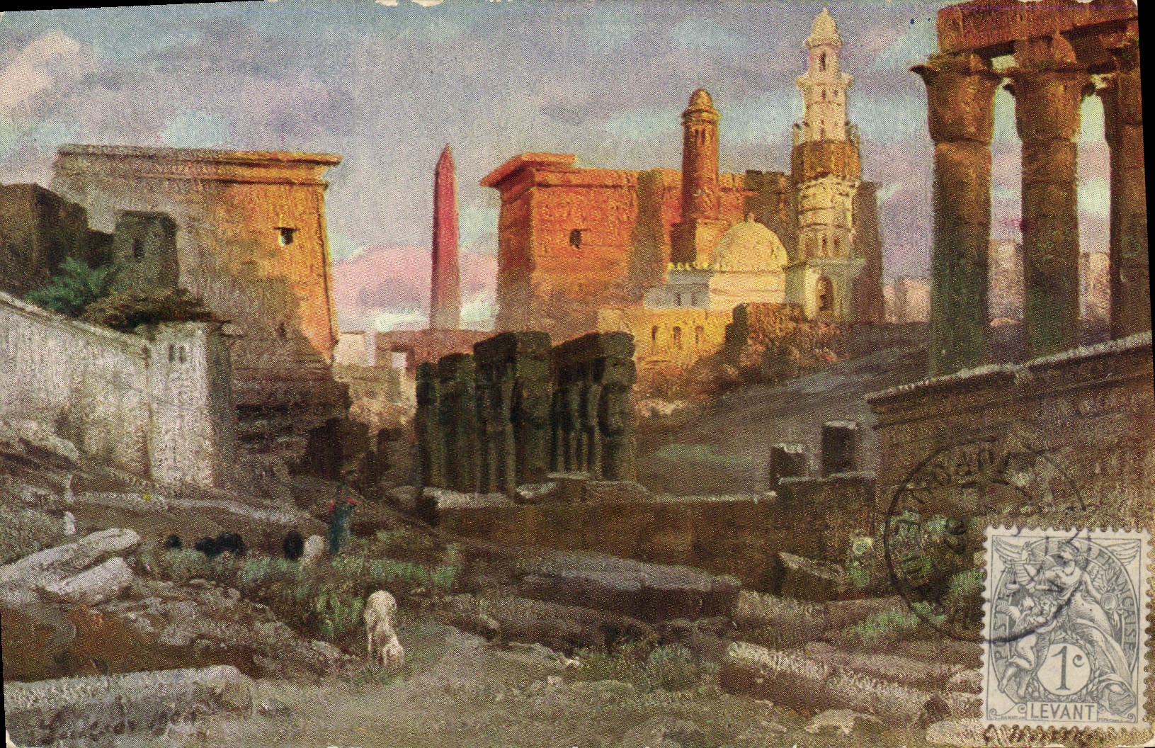 Ruines de Karnak — Égypte — Éditeurs Léonarica & Koury - Smyrne