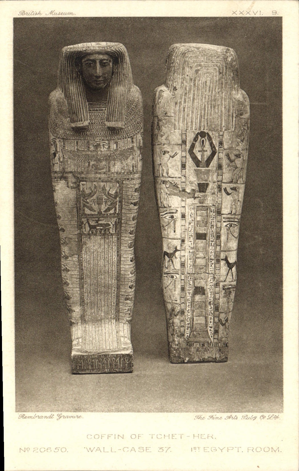 Coffin de Tchet-Her — British Museum — The Fine Arts Publ. Co. Ltd.
