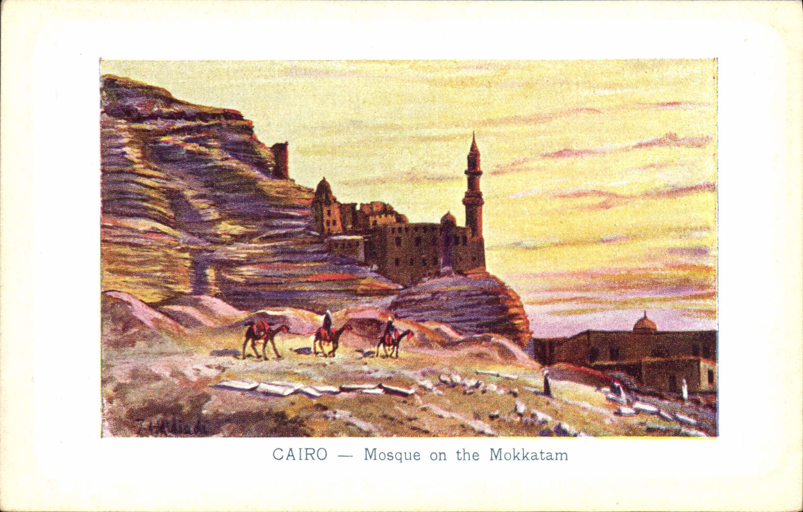 Caire — Mosquée sur le Mokkatam — The Cairo Postcard Trust, Série 61/11