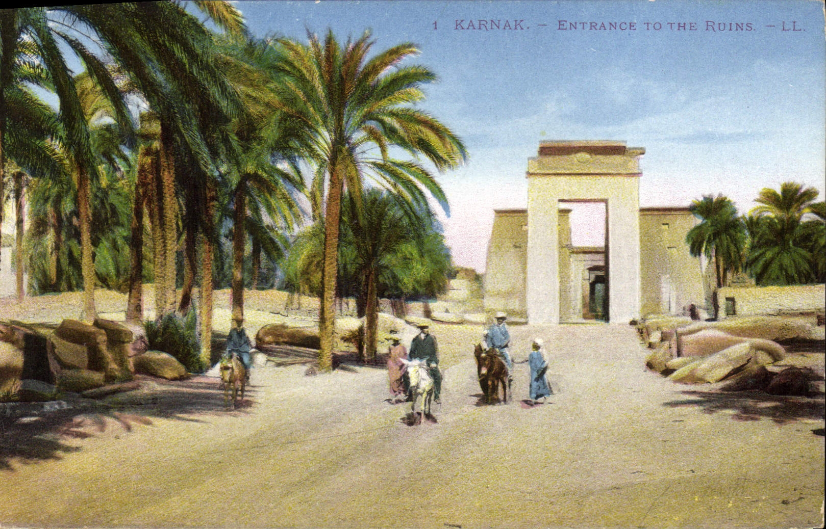 Karnak — Entrée des Ruines — LL.