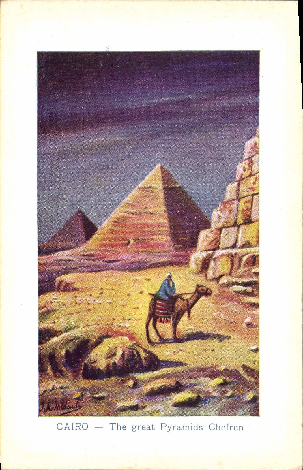 CAIRO — The great Pyramids Chefren — J.H. Mideiadi