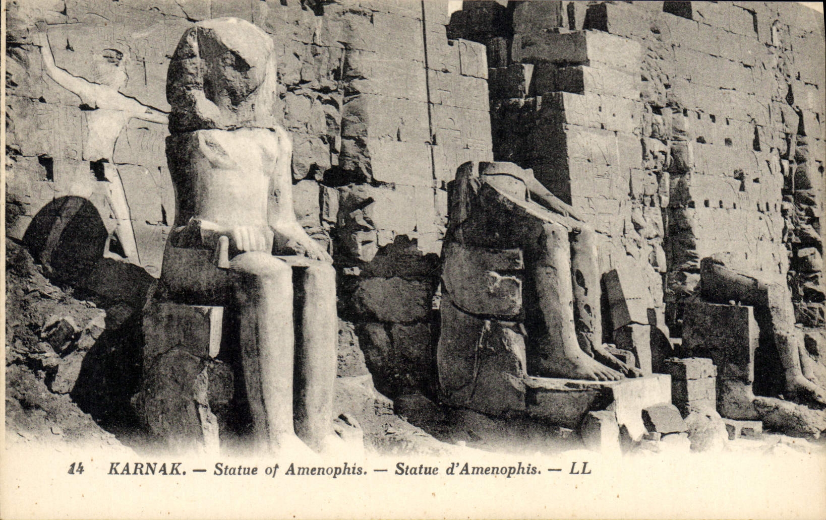 Karnak — Statues d'Amenophis — LL