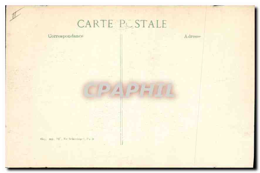 Creil — Rue Gambetta — dévastation après 1914 — Éditeur ELD, 14me Série — Verso