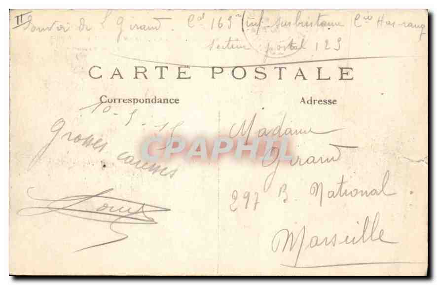 Mussey (Meuse) — Auswirkungen des Bombardements während der Schlacht an der Marne — Phot-Express n°442 — Rückseite