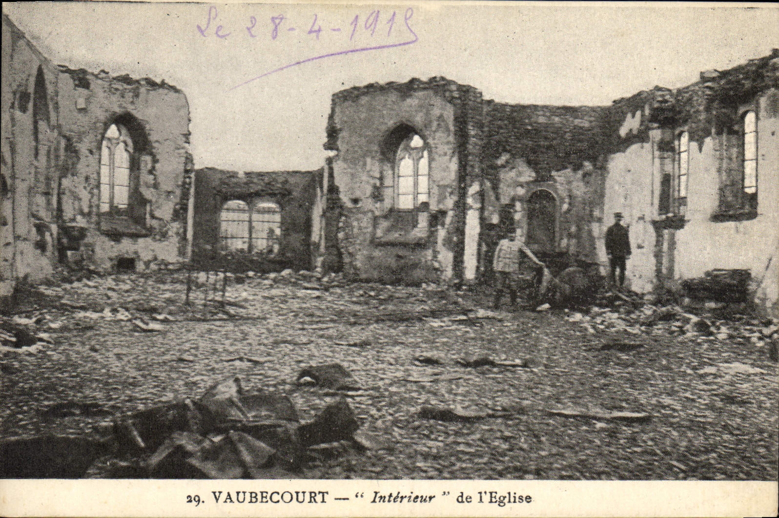 Vaubecourt — Interior of the Church — Edition Clergace, no. 29