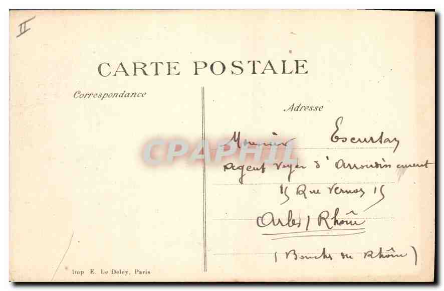 L'ARGONNE — Ruinen von Avocourt — E. Le Deley, Paris, n°6 — Rückseite