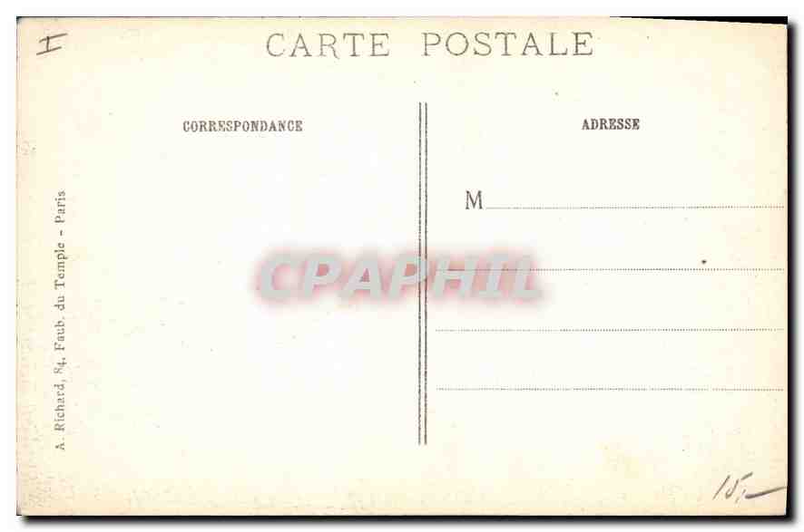 Ecurie (P.-de-C.) — Ruinen des Schlosses nach dem Bombardement — Visé Paris n°193 — Rückseite