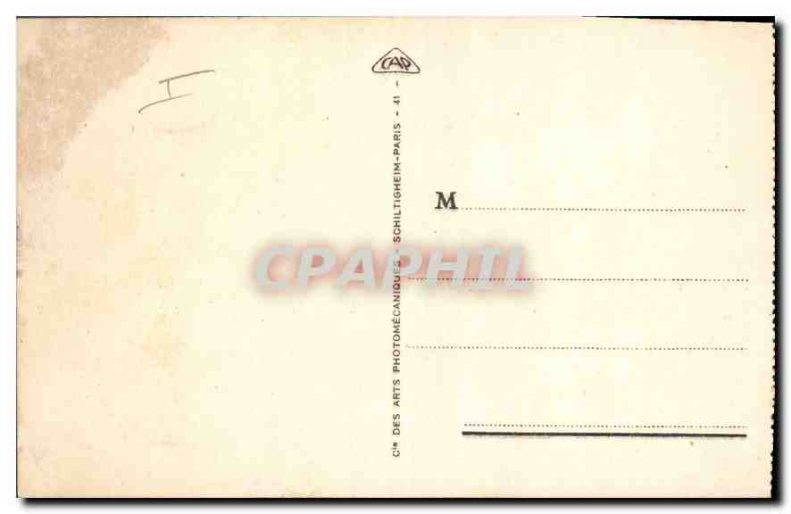 CPA Casablance Le Palais de Justice  — Verso