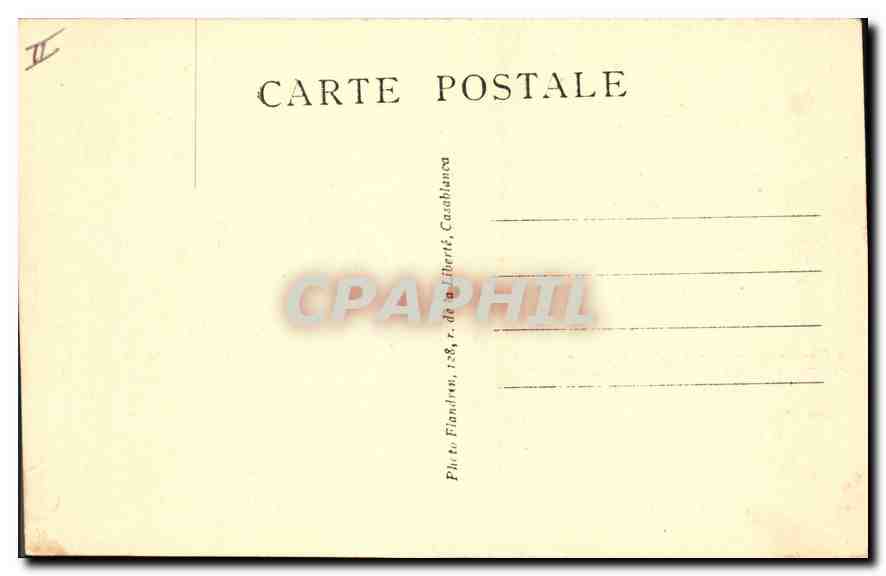CPA Casablanca Le Palais de Justice Justice Court  — Verso
