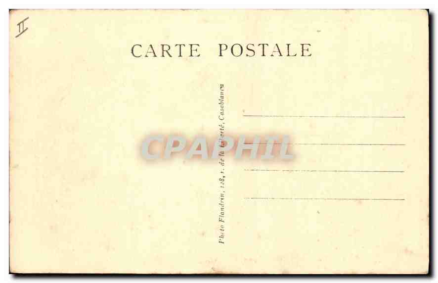 CPA Casablanca Le Palais de Justice Justice Court  — Rückseite