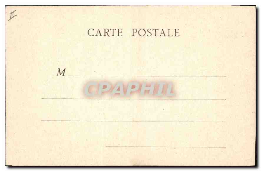 CPA Tunis Palais de Justice  — Verso