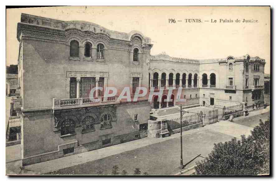 CPA Tunis Le Palais de Justice 