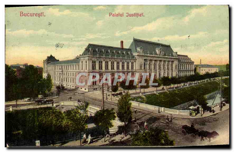 CPA Bucuresti Palatul Justifei Roumanie Rumania