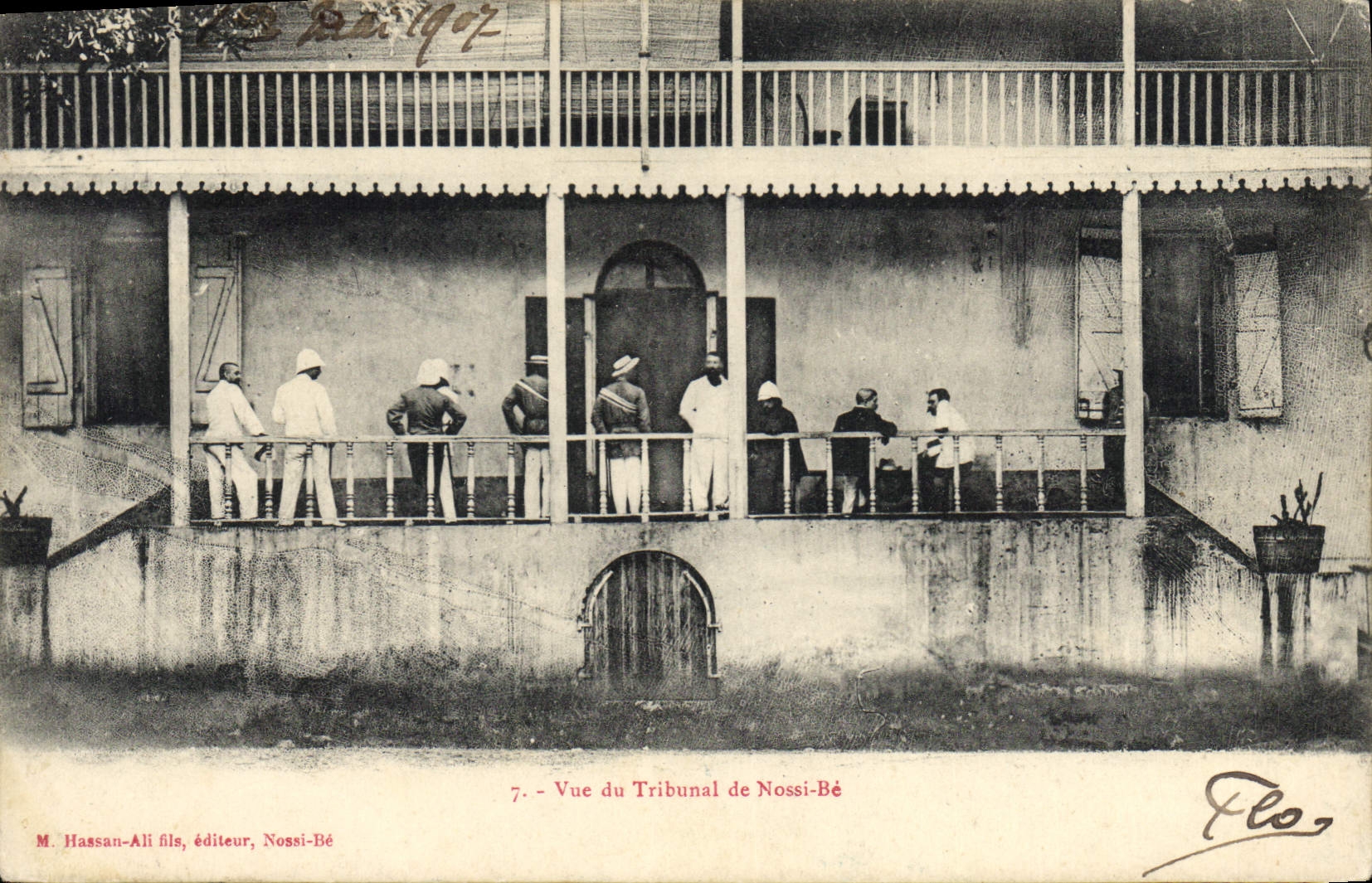 Vue du Tribunal de Nossi-Bé — M. Hassan-Ali fils, éditeur, Nossi-Bé