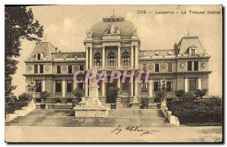 CPA Lausanne Le Tribunal federal 