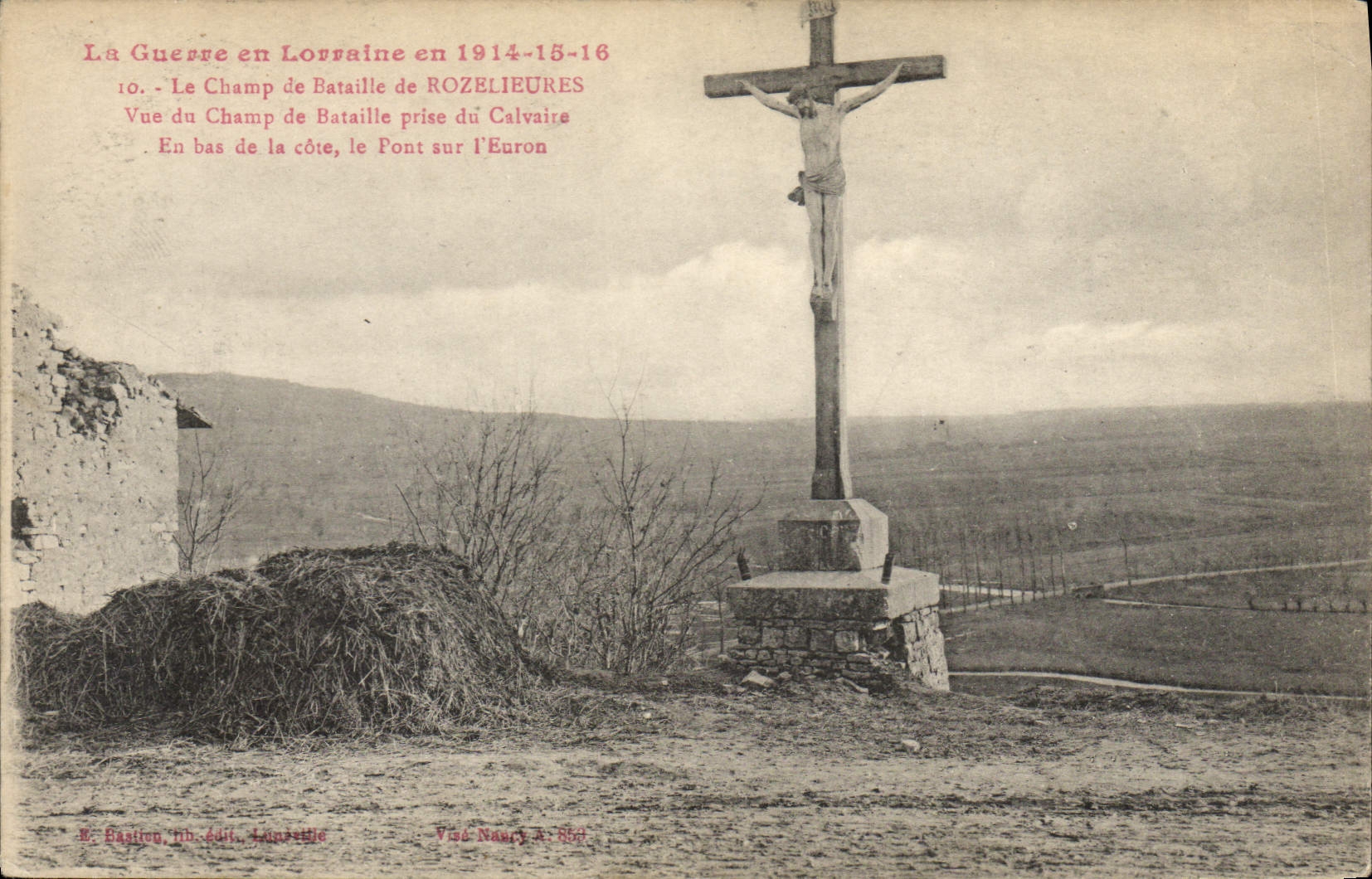 CPA Militaria La Guerre en Lorraine en 1914 15 16 Le Champ de Bataille de Rozelieures 