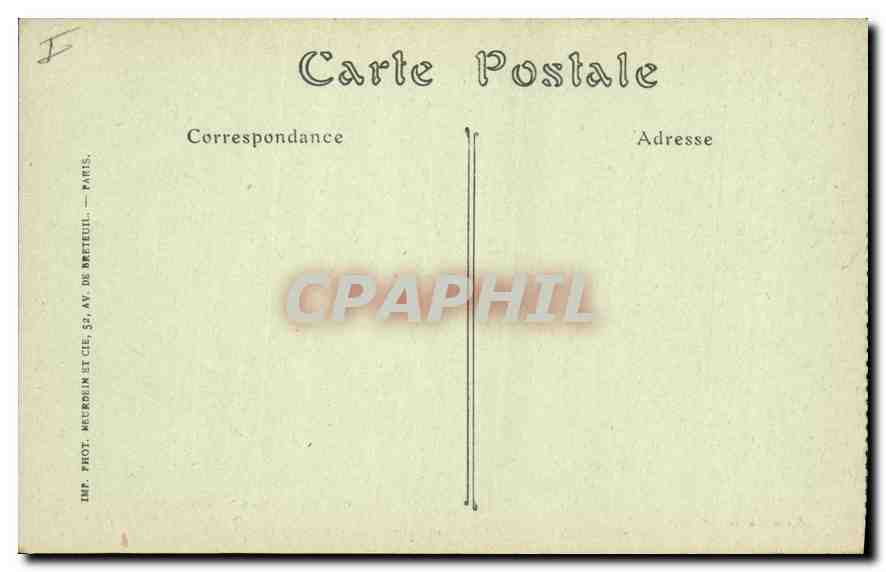 CPA Militaria Soissons Maison incendiee  rue du Beffroi  — Rückseite