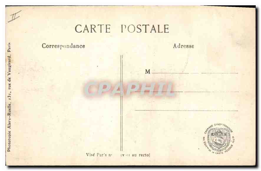 Les inondations de l'Yser — 211 — L. C. H. Paris — Verso