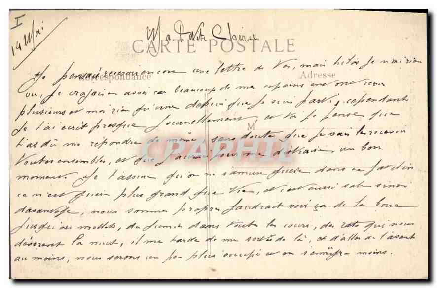 CPA Militaria La Guerre de 1914 LCH Paris Arras Ce qui reste du Beffroi et de l'Hotel de Ville  — Rückseite