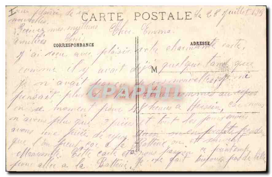 CPA Militaria La Grande Guerre 1914 15 Les tours du Mont Sr Eloi apres leur dernier bombardement  — Rückseite