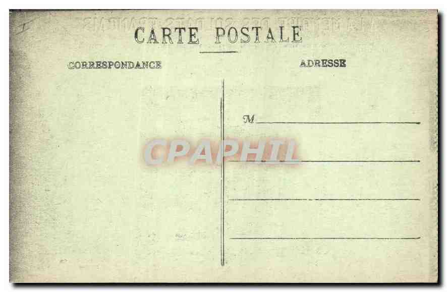 CPA Militaria Vue panoramique du Monument de la Tranchee des Baionnettes  — Rückseite