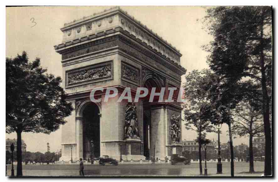 CPA Paris L'Arc de Triomphe de l'Etoile 