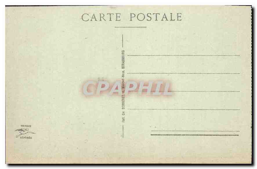 CPA Strasbourg L'Horloge Astronomique  — Rückseite