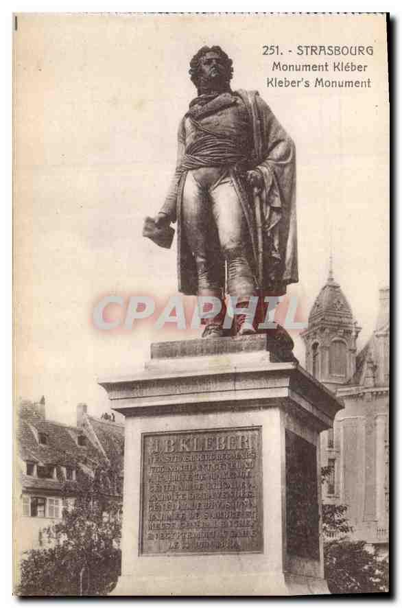 CPA Strasbourg Monument Kleber 