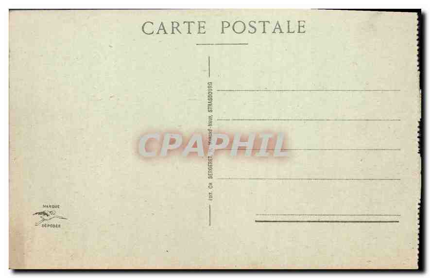CPA Strasbourg A l'Orangerie Ganseliesel  — Verso