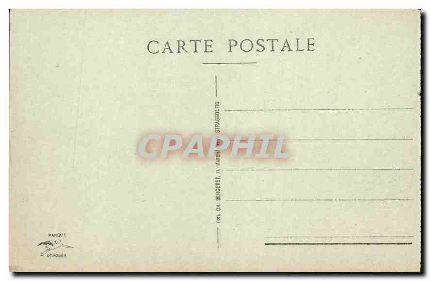 CPA Strasbourg Palais de l'ex Empereur Place de la Republique  — Rückseite