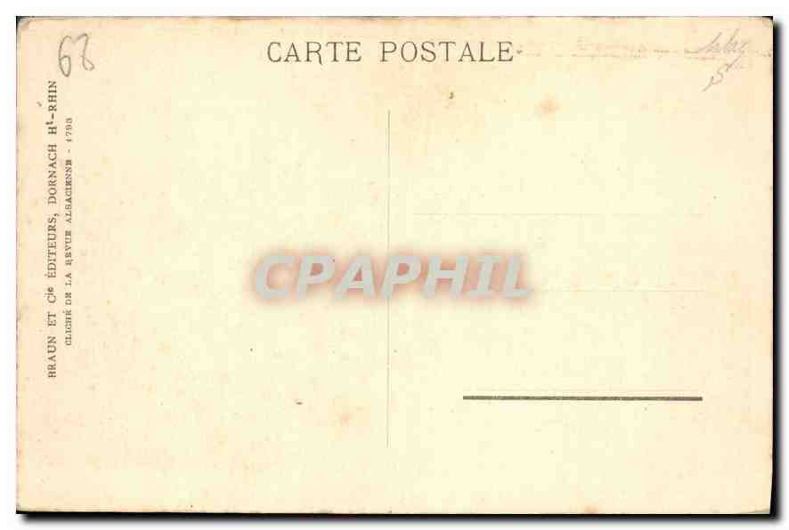 CPA Colmar Bords de la Lauch  — Rückseite