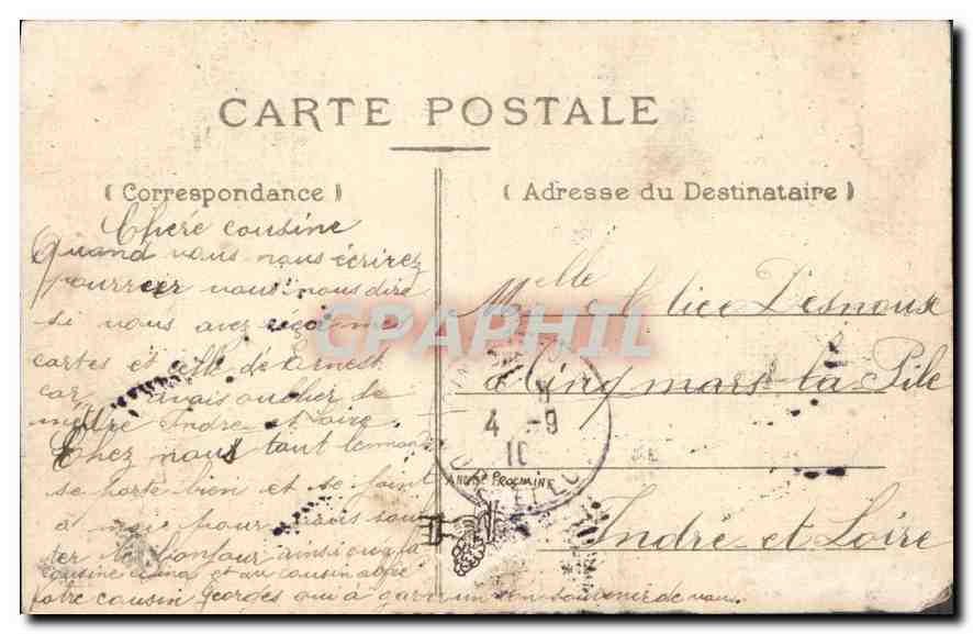 CPA Paris Eglise de la Trinite  — Rückseite