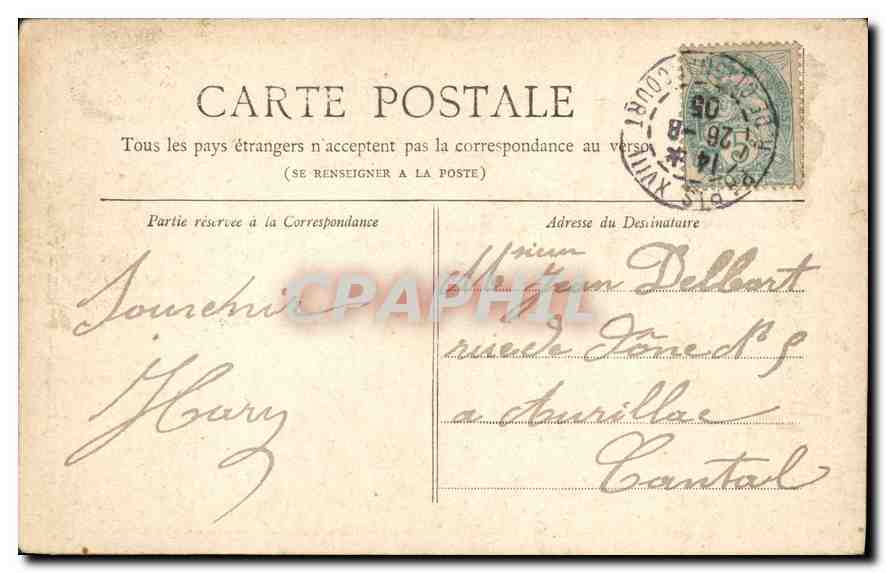 CPA Paris Place de la Republique  — Rückseite