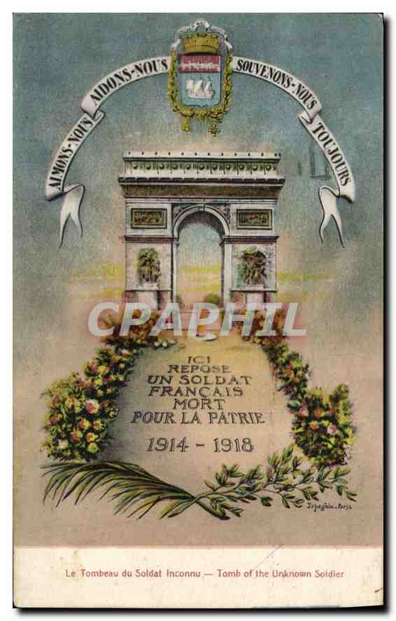 CPA Le Tombeau du Soldat Inconnu Militaria Paris Arc de Triomphe