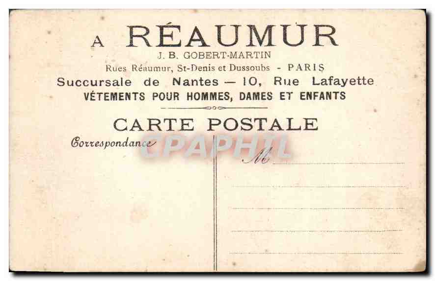 La Malédiction Paternelle — œuvre de Greuze — Musée du Louvre — Collection des Grands Magasins 'A Réaumur' 1906 — Reverso