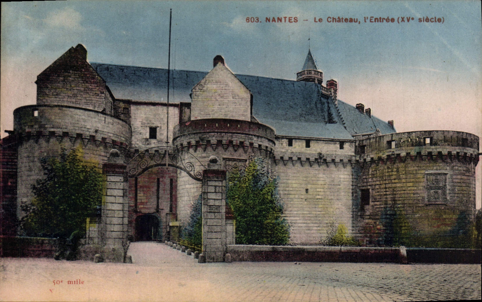 CPA Nantes Le Chateau l'Entrée 