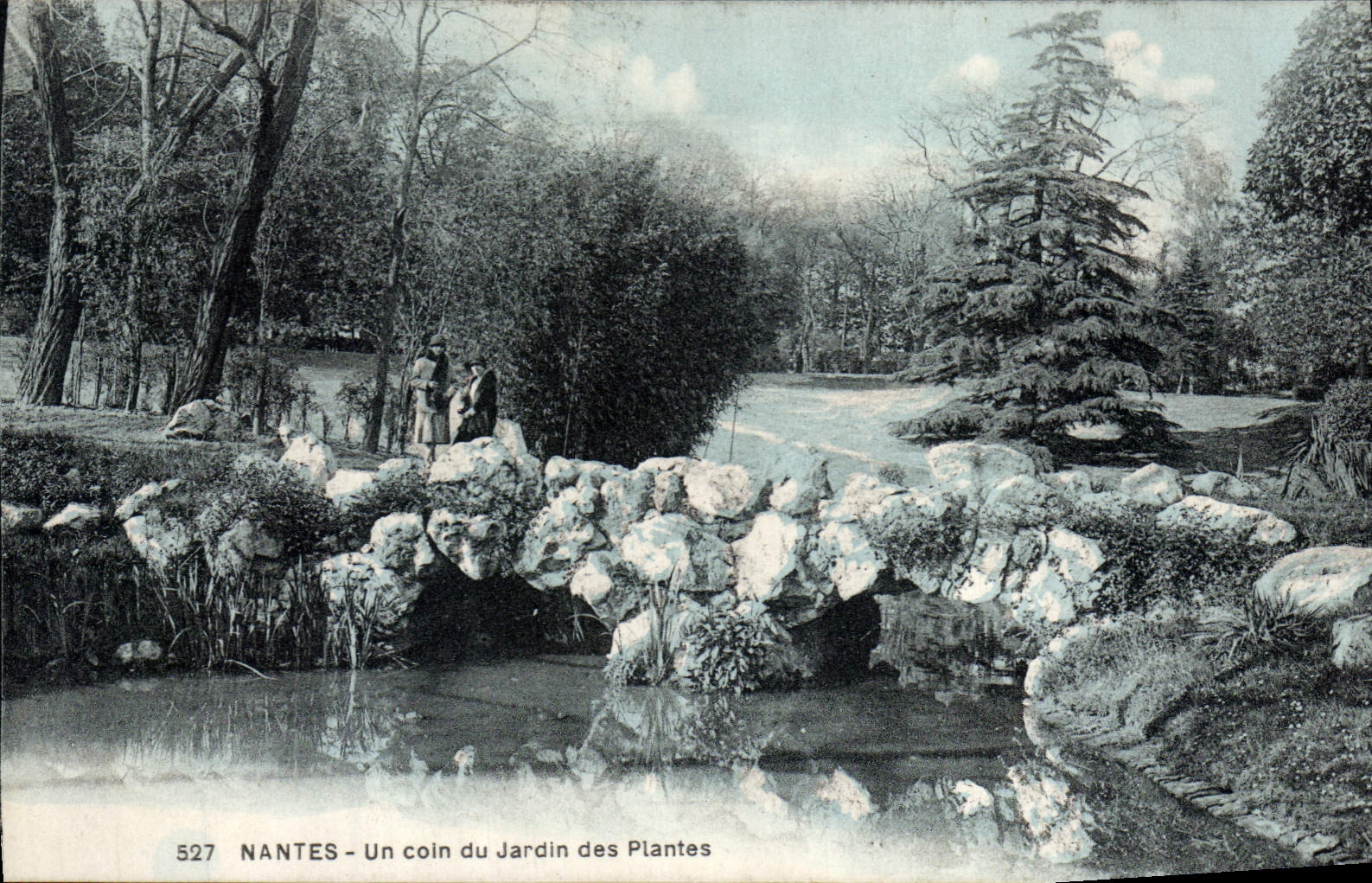 CPA Nantes Un coin du Jardin des Plantes 