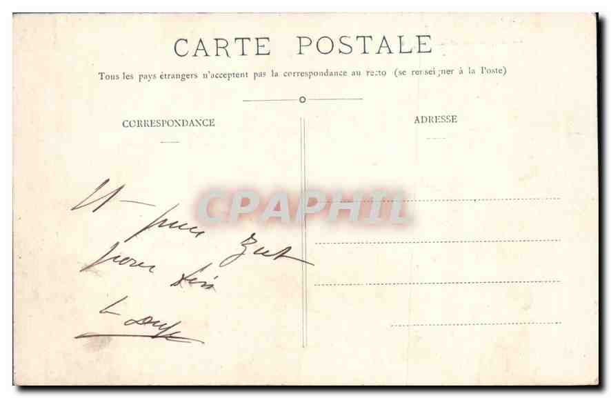 CPA Vallee du Veneon Le Clapier de St Christophe  — Verso