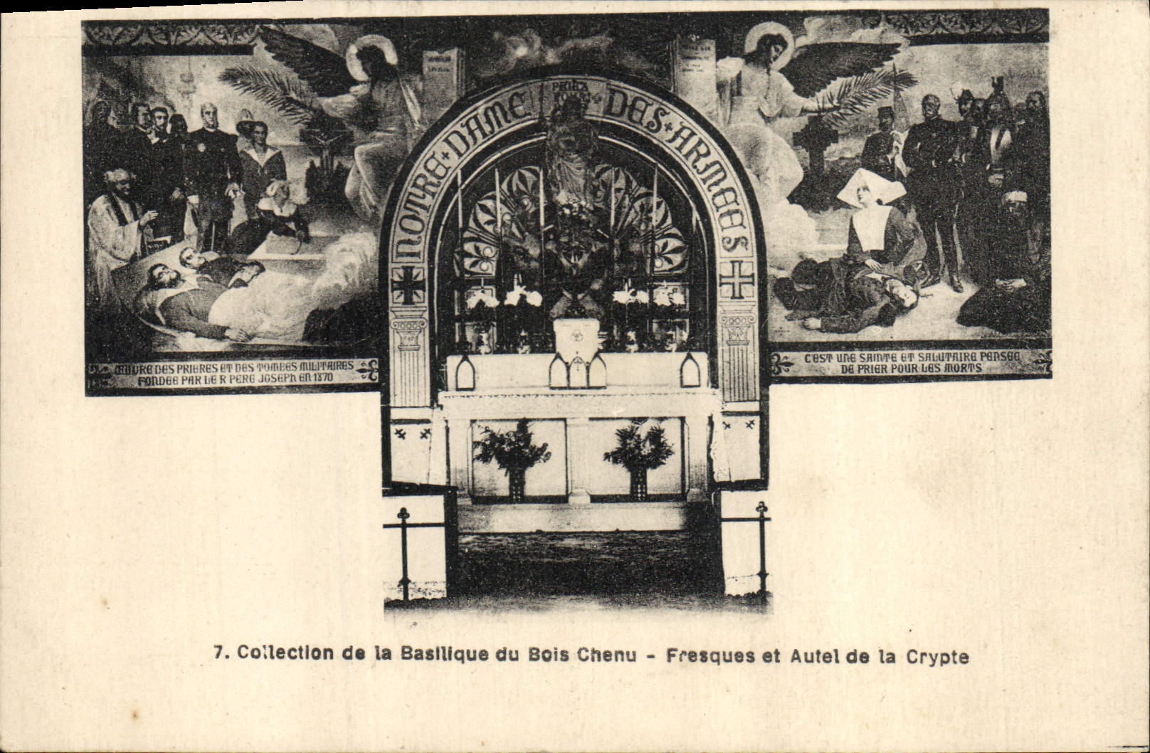 Basilique du Bois-Chenu — Crypte — Autel et Fresques — Collection de la Basilique