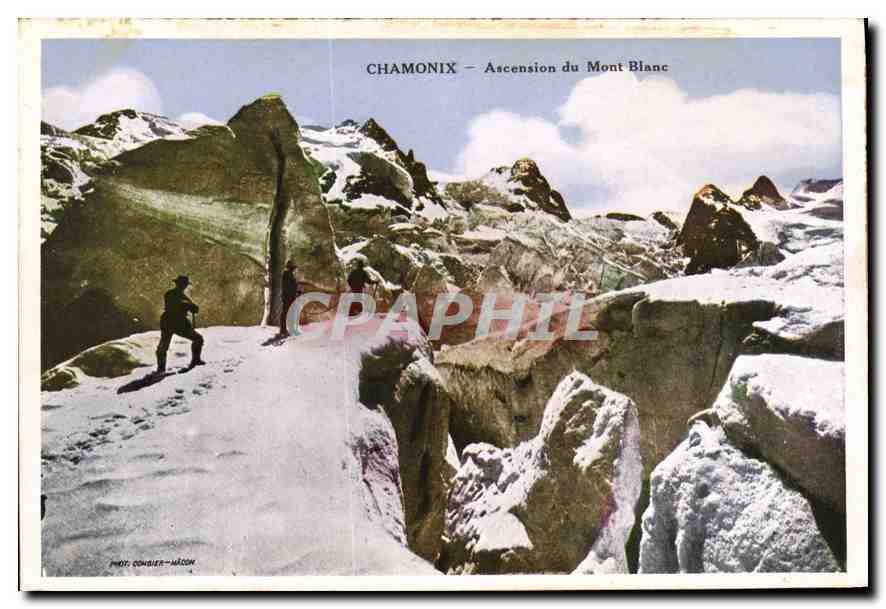 CPA Chamonix Ascension du Mont Blanc 