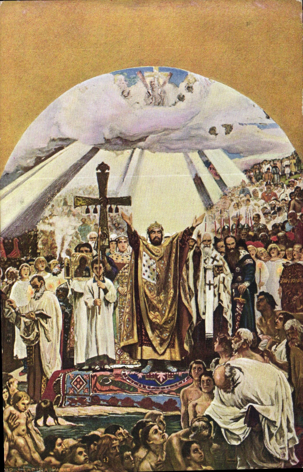 CPA Peinture Russie Russia