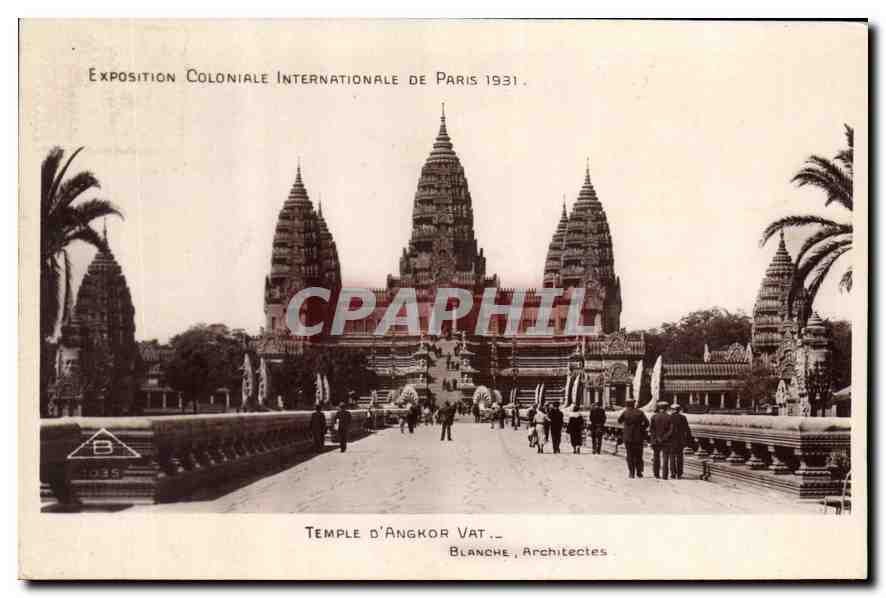 CPA Exposition Coloniale Internationale de Paris 1931 Temple D'Angkor Vat 