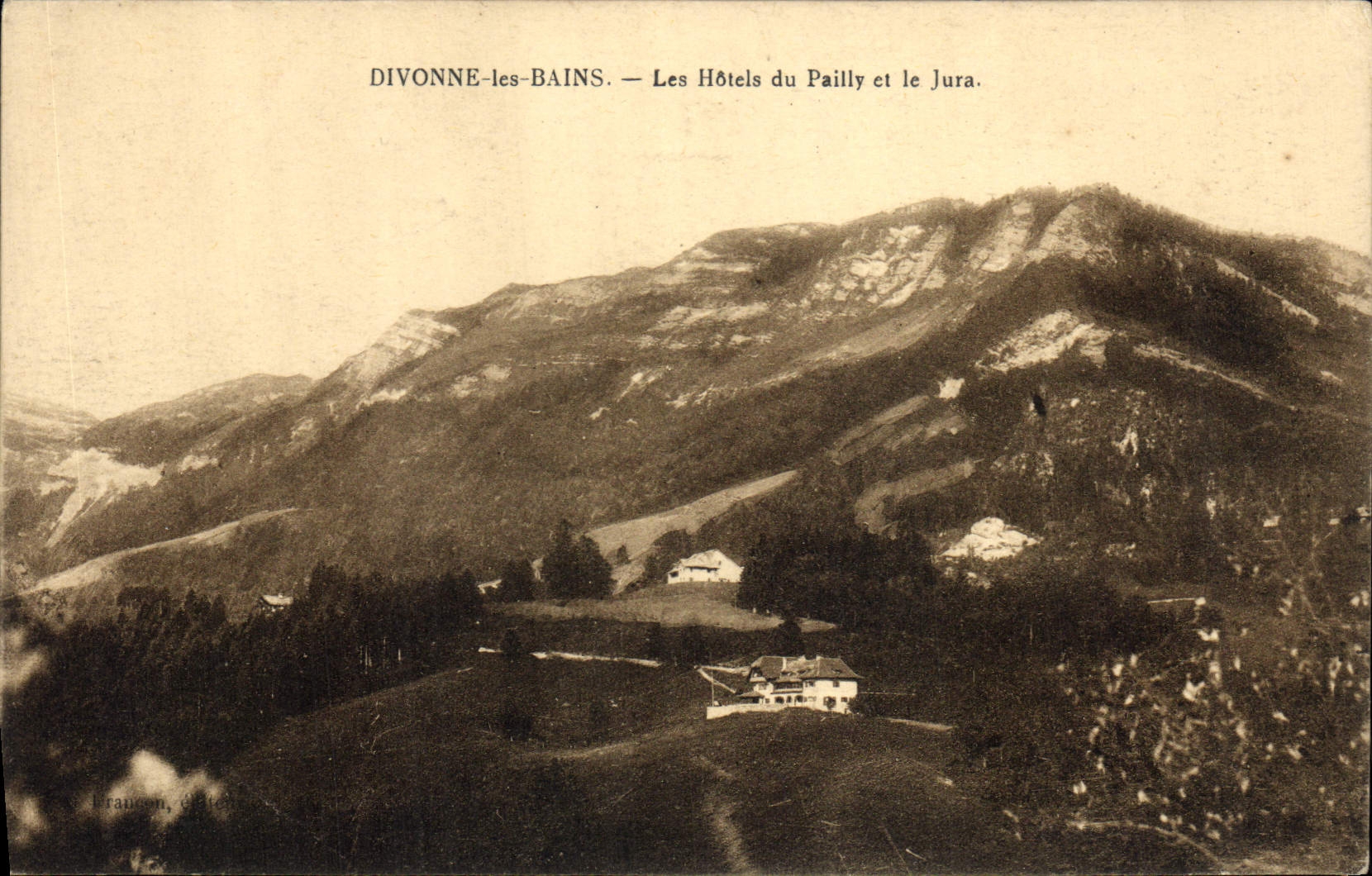CPA Divonne les Bains Les Hotels du Pailly et le Jura 
