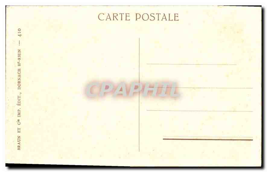 CPA Thann Cathedrale La Chaire et la Tribune  — Rückseite