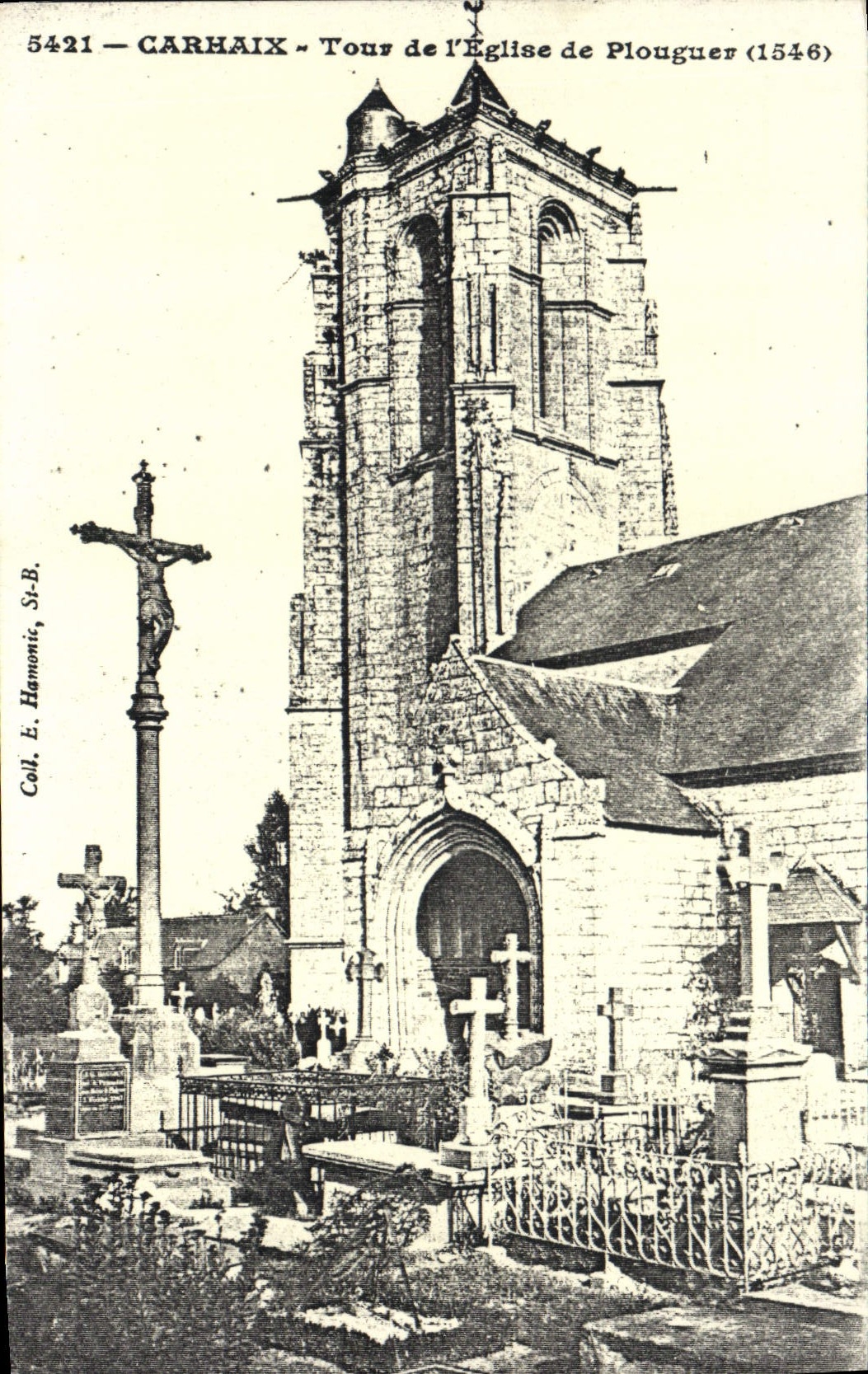 CPA Carhaix Tous de l'Eglise de Plouguer 1546 