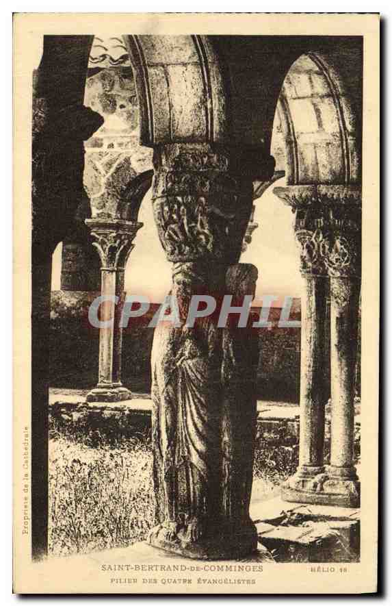 CPA Saint  Bertrand de Comminges Pilier des Quatre Evangelistes